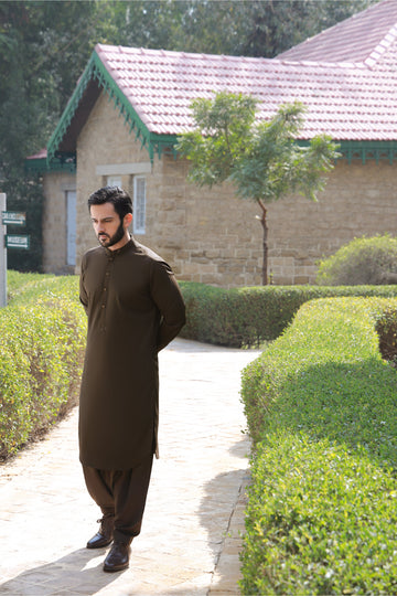 DARK BROWN BOSKY SHALWAR KAMEEZ