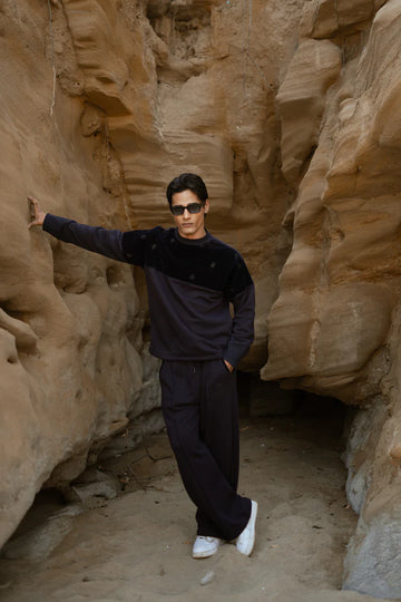 BLUE FLEECE SWEATSHIRT