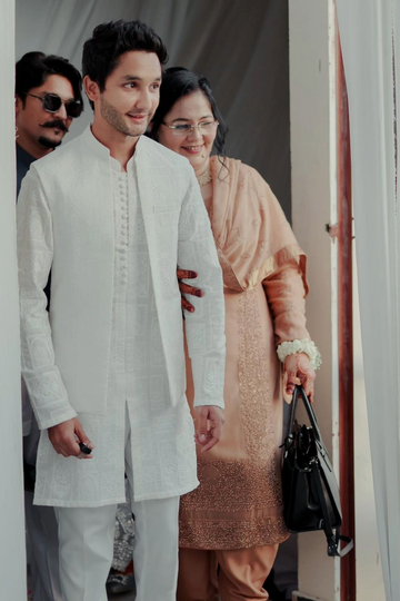 Shah White waist coat
