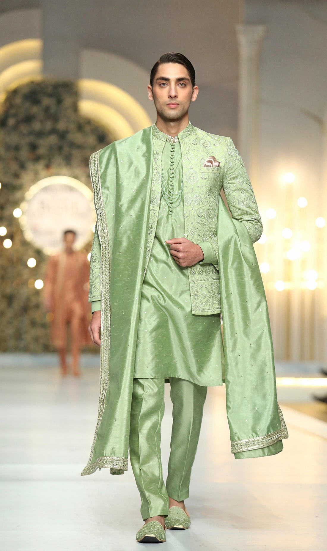 Mint Green Prince Coat