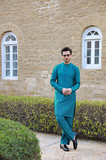 SHAHKAAR TEAL GREEN
