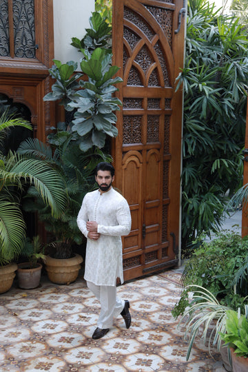 SHAHKAAR WHITE & GOLD