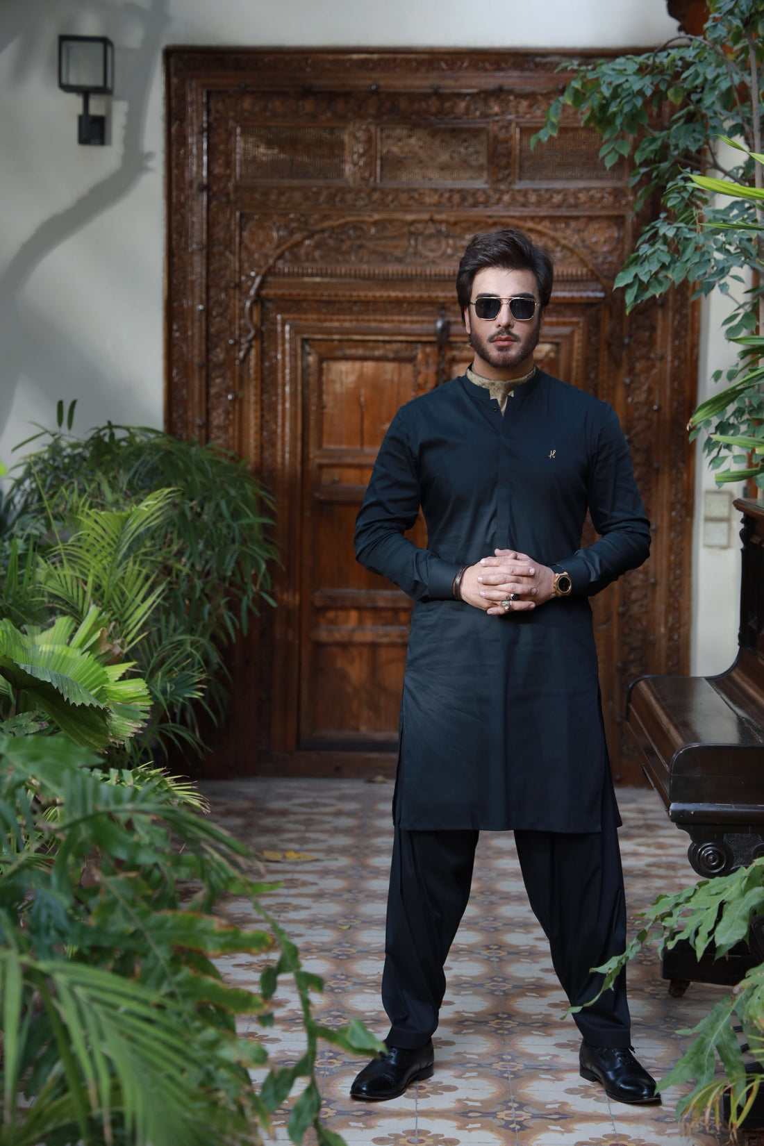 BLACK EGYPTION COTTON SHALWAR KAMEEZ