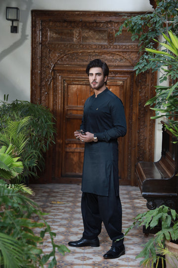 BLACK EGYPTION COTTON SHALWAR KAMEEZ