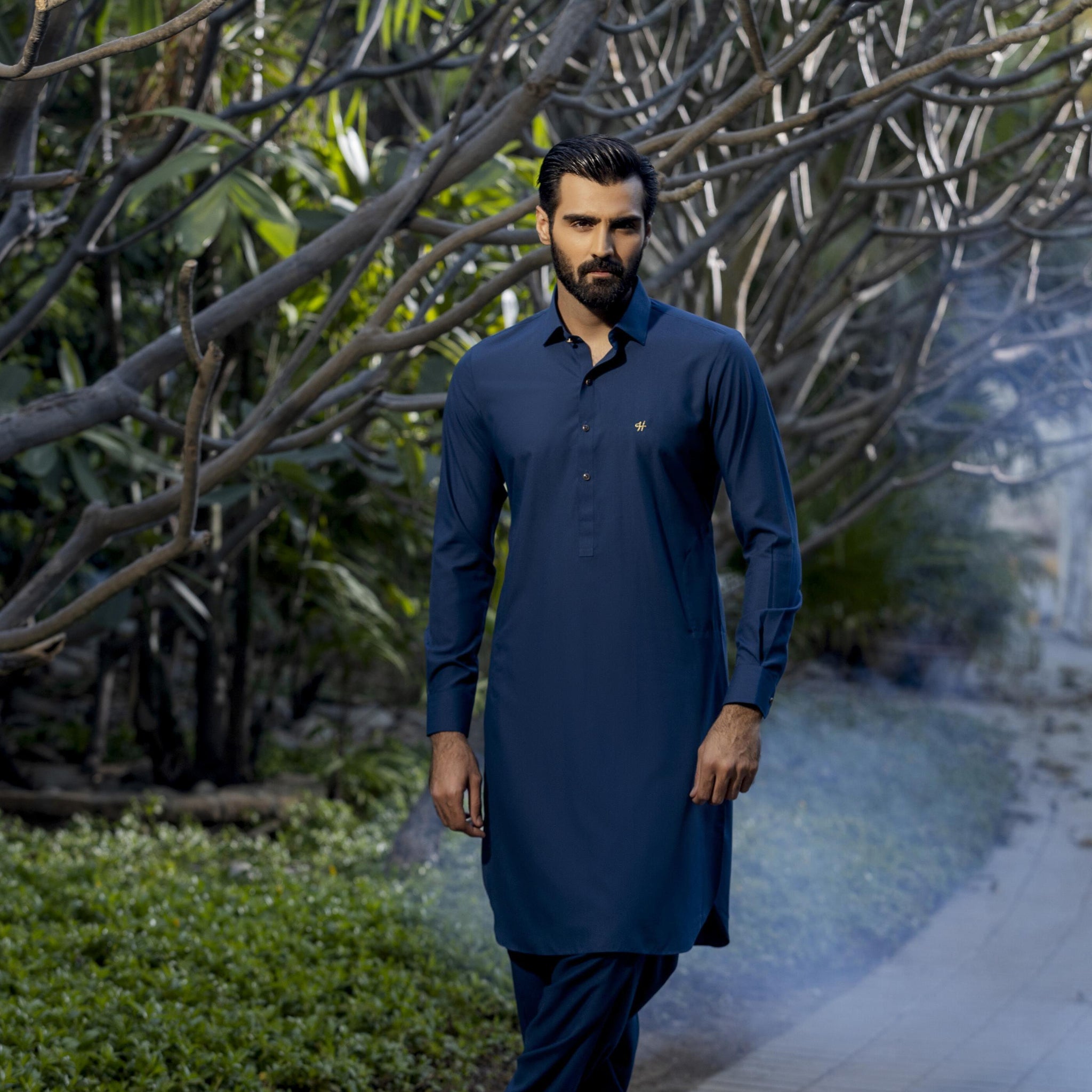 Teal blue wash n wear SHALWAR  KAMEEZ
