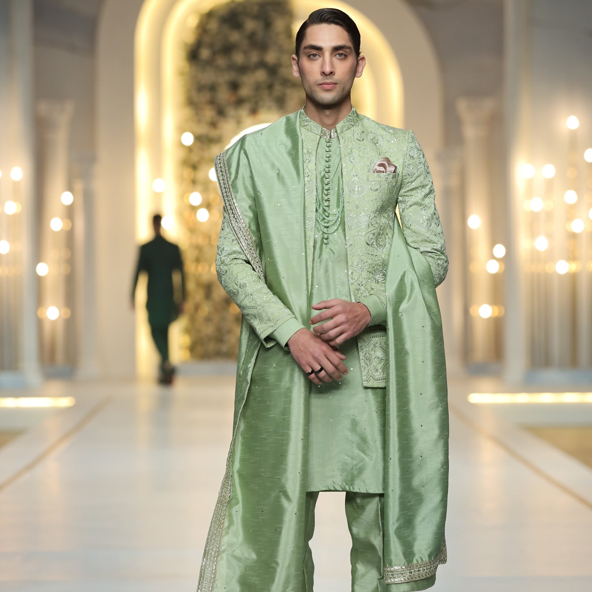 Mint Green Prince Coat