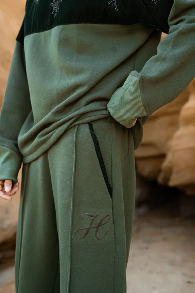 GREEN FLEECE SWEATSHIRTS