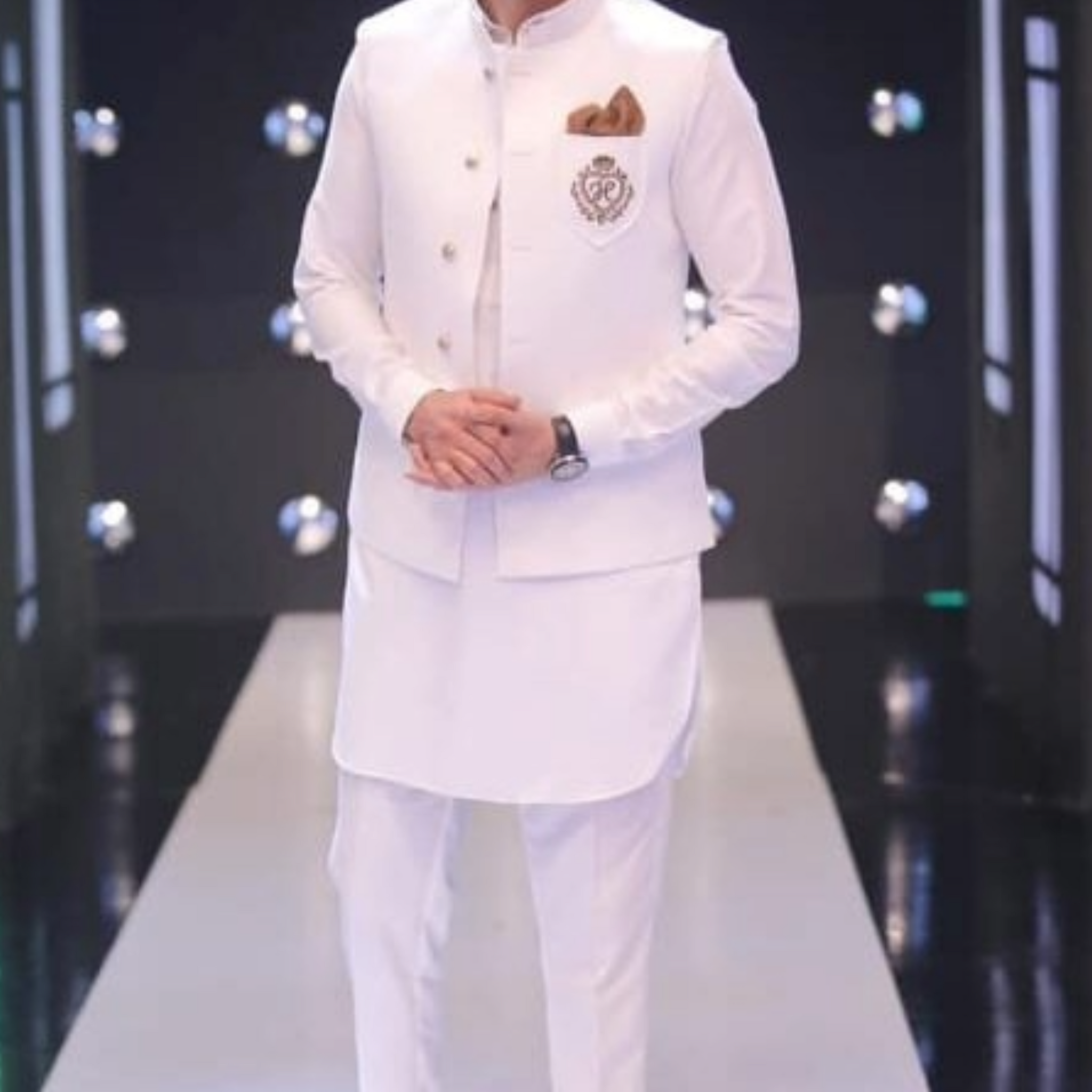 White Armani Waistcoat