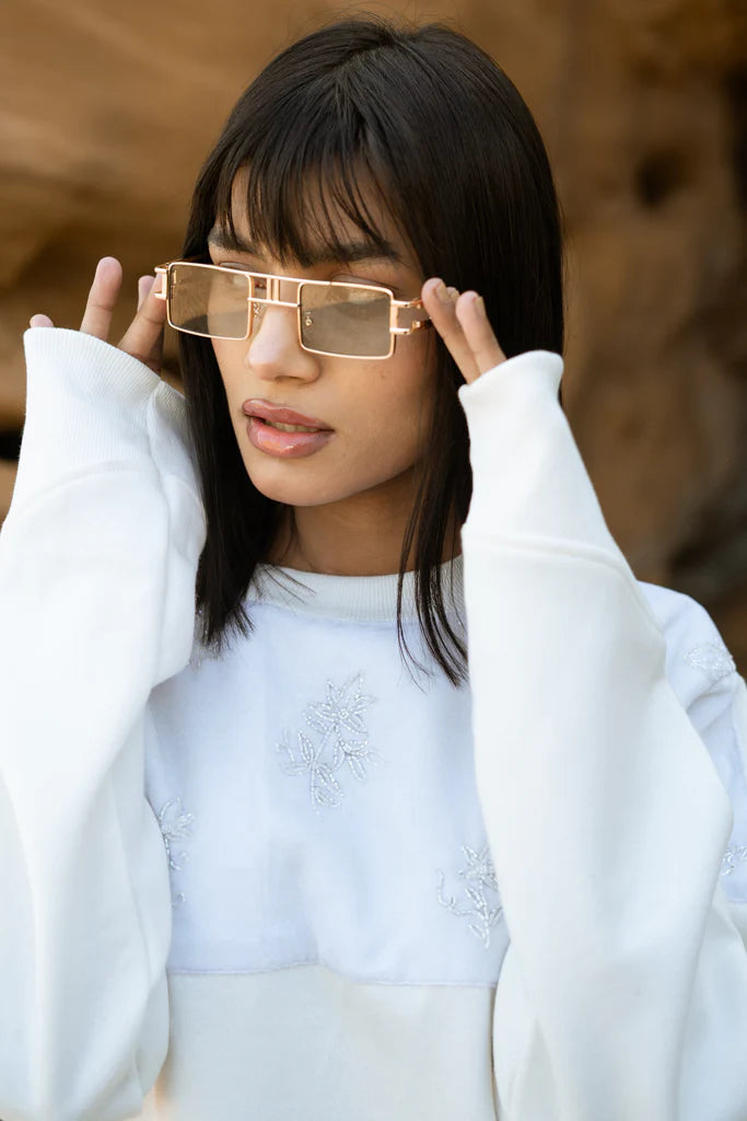 WHITE FLEECE SWEATSHIRTS