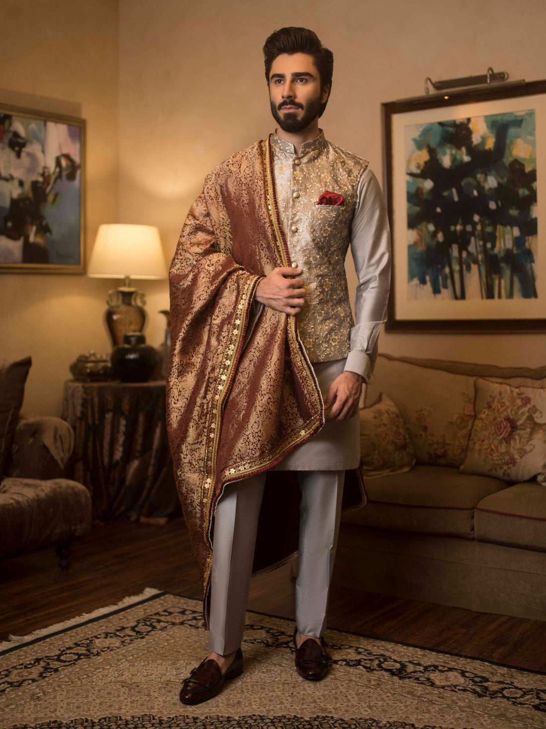 Irony Golden Waist Coat