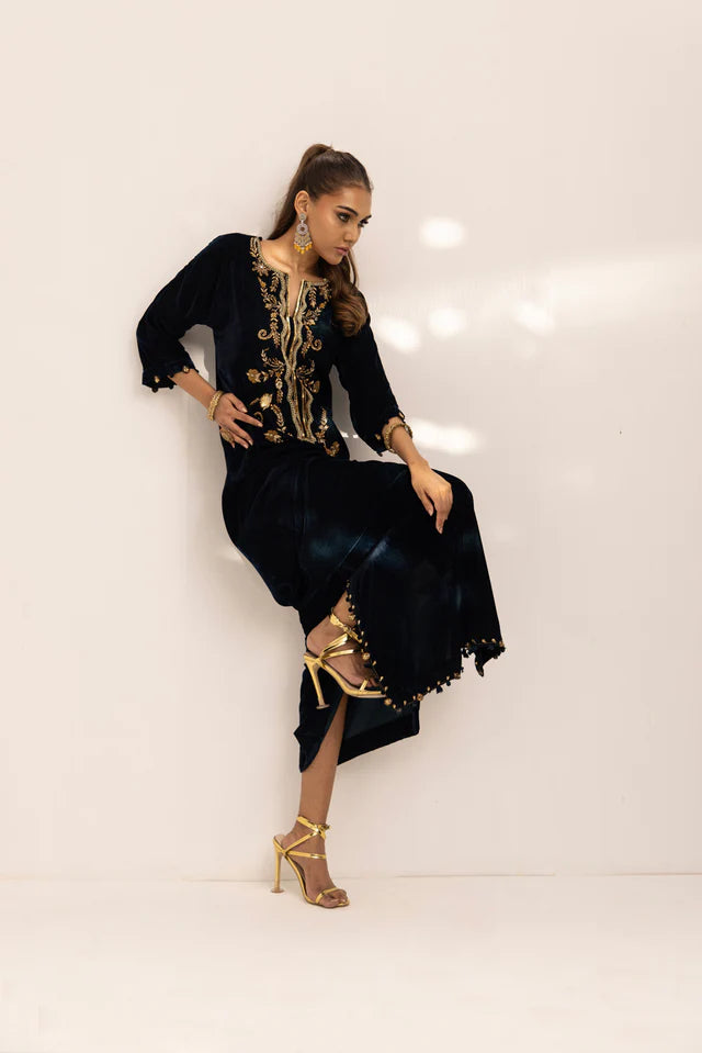 Teal Green Kaftan